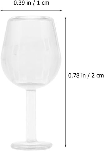 20Pcs Miniature Wine Glasses Set 1 12 Scale Dollhouse Goblet Cups Realistic Mini Cocktail Glasses for Dollhouse Accessories Photo Props and Decor in Saudi Arabia