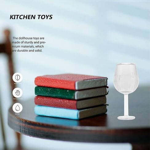 20Pcs Miniature Wine Glasses Set 1 12 Scale Dollhouse Goblet Cups Realistic Mini Cocktail Glasses for Dollhouse Accessories Photo Props and Decor in Saudi Arabia