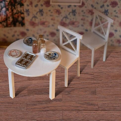 DECHOUS 40Pcs Miniature Dollhouse Flooring Self Adhesive Dollhouse Wood Flooring for DIY Doll House Decor Peel and Stick Floor Accessory (Dark Brown) in Saudi Arabia