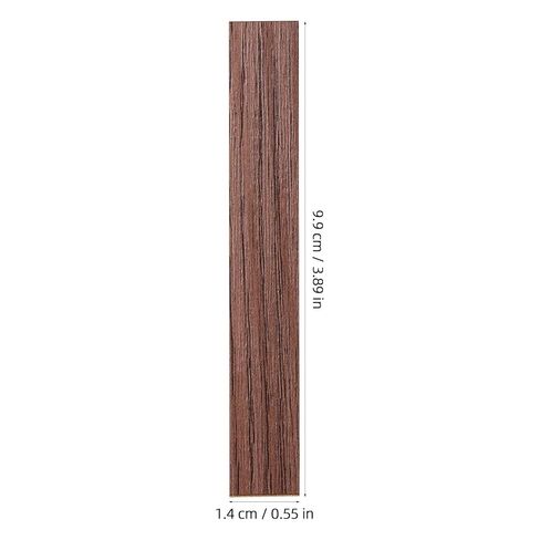 DECHOUS 40Pcs Miniature Dollhouse Flooring Self Adhesive Dollhouse Wood Flooring for DIY Doll House Decor Peel and Stick Floor Accessory (Dark Brown) in Saudi Arabia