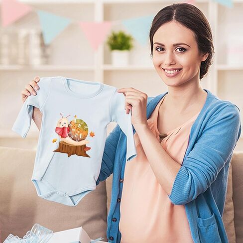 30 Sheets Fall Baby Iron on Transfers for Onesies, Cute Animal DTF Transfers Ready to Press Heat Transfers Vinyl, Iron on Decals for Baby Shower Bodysuit Bibs T-Shirts Clothes DIY Crafts in Saudi Arabia