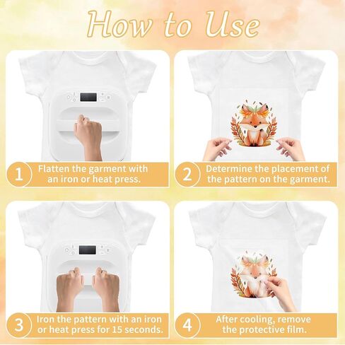 30 Sheets Fall Baby Iron on Transfers for Onesies, Cute Animal DTF Transfers Ready to Press Heat Transfers Vinyl, Iron on Decals for Baby Shower Bodysuit Bibs T-Shirts Clothes DIY Crafts in Saudi Arabia