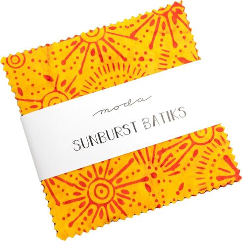 Sunburst Batiks Charm Pack by Moda; 42-5 inch Precut Fabric Quilt Squares in Saudi Arabia