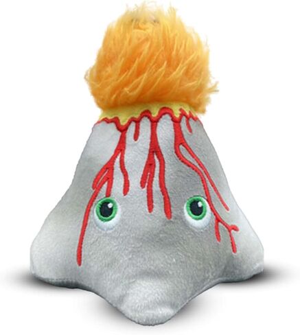 Thunderheads Volcano Plush, Earth Science Plushie with Colorful Lava and Erupting Design, Educational Fact Card STEM, goes Well with Volcano Kit, Geology Gift for Families, Friends and Adventurers in Saudi Arabia