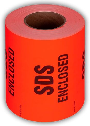 ملصقات ملصقات شحن مغلقة من Kenco مقاس 3 × 5 بوصات SDS للشحن والتعبئة - 500 ملصق لاصق دائم لكل لفة in Saudi Arabia