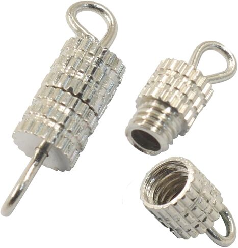 100Pcs Silver Screw Type Clasp Barrel Screw Clasps, Jewelry Making Twist Clasps Connectors, Gold Screw Barrel Clasp for Necklaces and Bracelets/DIY Enthusiasts in Saudi Arabia
