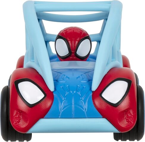 بكرات Marvel Amazing Friends Spidey الكهربائية - سيارة مقاس 15 سم تسحب وتدور - ألعاب تتميز بألعاب سبايدي الرائعة في حيك in Saudi Arabia