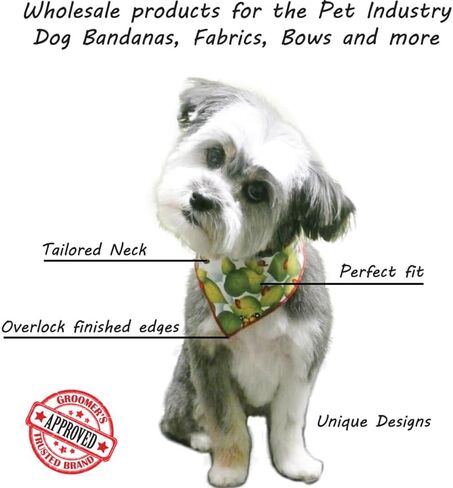60 Assorted Paws and Bones Tieback Dog Grooming Bandanas/Groomers Bulk Package in Saudi Arabia