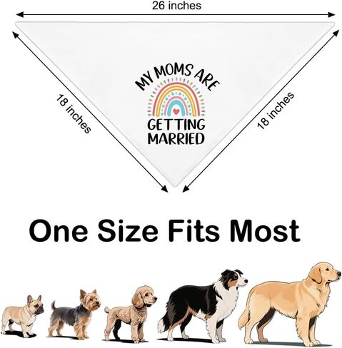 أمي تتزوج باندانا الكلب الأبيض، وهي هدية خطوبة رائعة للحيوانات الأليفة في حفل الزفاف، دعامة للصور لمشهد اقتراح حفل ​​الزفاف، هدايا وشاح للحيوانات الأليفة للكلب الأب والأم in Kuwait