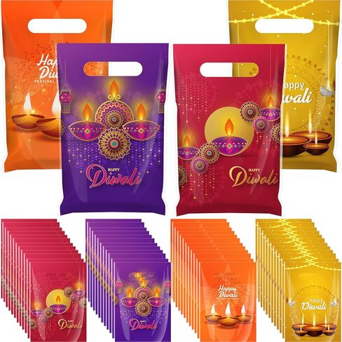 Gilprop 100 Pcs Galentines Day Gift Bags Pink Heart Plastic Treat Goodie Bags Bulk with Handle Valentine's Day Party Favors for Women Galentines Party Supplies Boutique Exchange Gifts in Saudi Arabia
