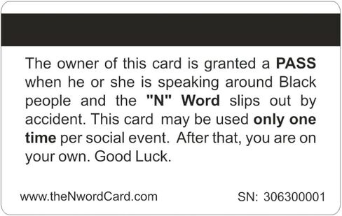 Funny Cards 8 Pack, Raised Numbers on Front. Serial Number on Back Side. (N Word Card) in Saudi Arabia