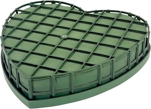 Floral Foam Cage with Suction Cup, Heart-Shaped Flower Arrangement Foam Holder for Wedding Car Decor, DIY Floristry Bouquet Fixation Base for Fresh/Silk Flowers (20x20cm) in Kuwait