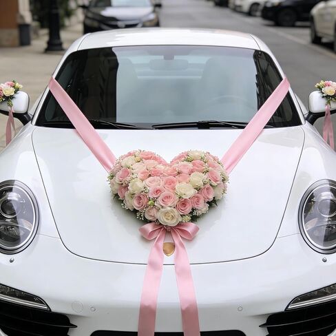 Floral Foam Cage with Suction Cup, Heart-Shaped Flower Arrangement Foam Holder for Wedding Car Decor, DIY Floristry Bouquet Fixation Base for Fresh/Silk Flowers (20x20cm) in Kuwait