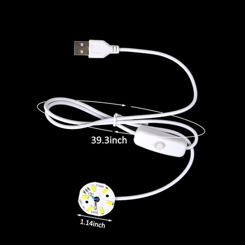 3Pcs Resin Silicone Mold Project Accessories USB Circular Light Strip for DIY Luminous Epoxy Casting Craft Desktop Ornaments Table Home Decorations in Saudi Arabia