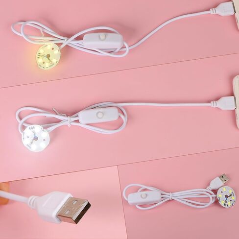 3Pcs Resin Silicone Mold Project Accessories USB Circular Light Strip for DIY Luminous Epoxy Casting Craft Desktop Ornaments Table Home Decorations in Saudi Arabia