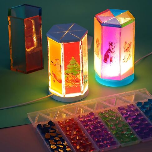 3Pcs Resin Silicone Mold Project Accessories USB Circular Light Strip for DIY Luminous Epoxy Casting Craft Desktop Ornaments Table Home Decorations in Saudi Arabia