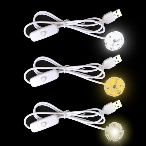 3Pcs Resin Silicone Mold Project Accessories USB Circular Light Strip for DIY Luminous Epoxy Casting Craft Desktop Ornaments Table Home Decorations in Saudi Arabia
