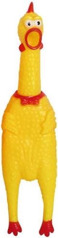 1 Pc Yellow Rubber Squeezing Screaming Chicken Toy for Pets – Dog Chew Toy MiniaturesSuper Durable Funny Novelty and Gag Toys in Saudi Arabia