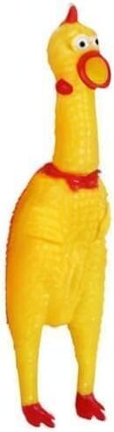 1 Pc Yellow Rubber Squeezing Screaming Chicken Toy for Pets – Dog Chew Toy MiniaturesSuper Durable Funny Novelty and Gag Toys in Saudi Arabia