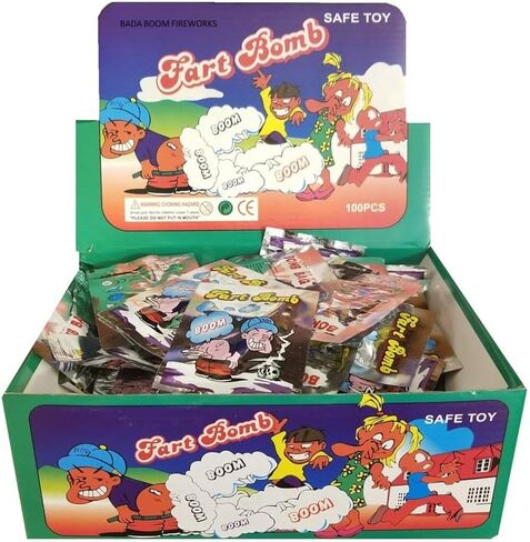 Generic 100pc Fart Bomb Bag ~ Display Included, Small in Saudi Arabia