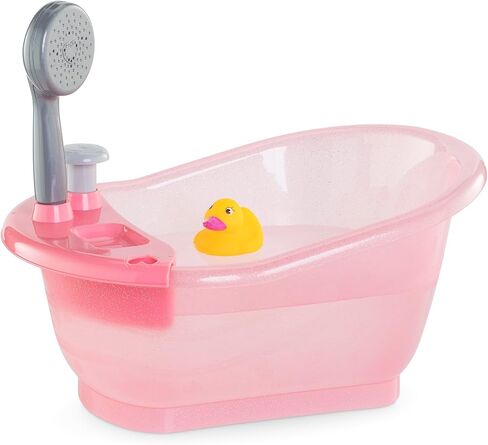 Corolle Baby Doll Bathtub with Shower - Accessory Play Set for 12" & 14" Dolls, Pink in Saudi Arabia