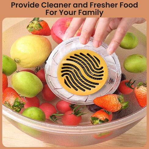 غسالة الفواكه والخضروات، منظف كهربائي، مياه تحليلية أسرع، مع منطقة تفاعل كبيرة، عد تنازلي لمدة 6 دقائق، مثالية لتنظيف الفاكهة والخضروات والأرز وأدوات المائدة (بيج) in Kuwait