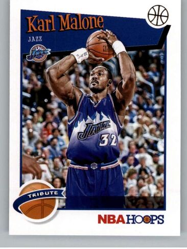 2019-20 Hoops #286 Karl Malone Utah Jazz NBA Basketball Trading Card in Saudi Arabia