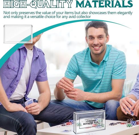 1 Pcs Acrylic Booster Box, Small Acrylic Display case Magnetic Display Boxes for Collectors in Saudi Arabia