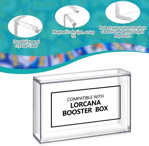 1 Pcs Acrylic Booster Box, Small Acrylic Display case Magnetic Display Boxes for Collectors in Saudi Arabia