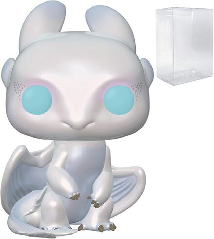 POP How to Train Your Dragon 3: The Hidden World - شخصية Light Fury Funko من الفينيل (مع علبة حماية صندوقية متوافقة)، متعددة الألوان، 3.75 بوصة in Kuwait