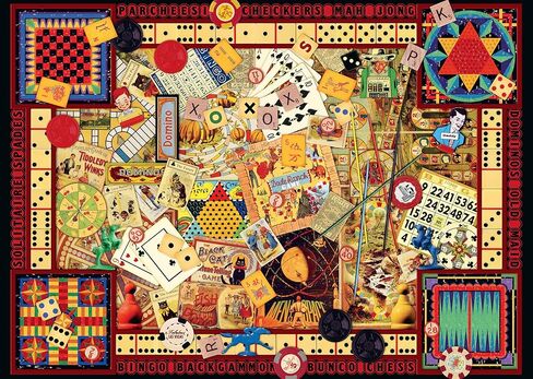 لغز الصور المقطوعة من Wonder Forge Vintage Games المكون من 1000 قطعة للبالغين | قطع فريدة وملائمة تمامًا | صور ممتعة ونابضة بالحياة | حصريا من أمازون in Saudi Arabia