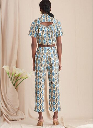 Simplicity SS9610H5 Misses' Top، والسراويل ذات الساق المستقيمة، ومجموعة أنماط الخياطة القصيرة، رمز التصميم S9610، الأحجام 6-8-10-12-14 in Kuwait