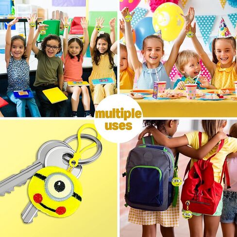 Valentines Plush Keychain - 28 PACK Expression Face Plush Keychain with Claw Machine Valentines Day Cards, Funny Valentine Exchange Cards for School Classroom, Valentines Day Gifts for Kids in Saudi Arabia