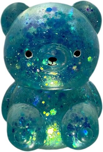 The Boo-Bear من Boo Lala: مثالي للنفق الرسغي، واضطراب فرط الحركة ونقص الانتباه، والمرح، والملل، وقوة قبضة رفع الأثقال، وصحة الأعصاب (أزرق) in Saudi Arabia