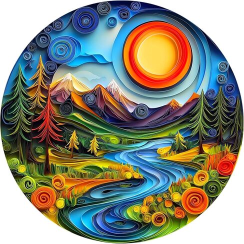 1000 Piece Puzzle for Adults - Waves Stars and Moon Jigsaw Puzzles - Impossible Hard Difficult Challenging Jigsaw Puzzle -Brain Teaser Adult Puzzles - Christmas Birthday Gifts for Women/Men in Saudi Arabia