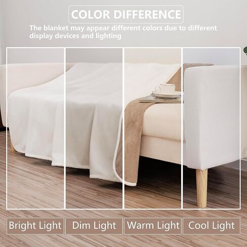 Waterproof Dog Blanket for Couch, Reversible Pet Throw Blankets Leak Proof Sofa Bed Protector for Furniture Machine Washable-68x82,Khaki+Beige in Saudi Arabia