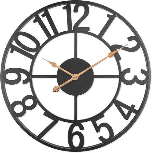 ساعة حائط صغيرة من BEW، ساعة حائط خشبية مزخرفة قديمة مقاس 8 بوصات، ساعة معلقة دائرية تناظرية صامتة غير موقوتة للمطبخ، وغرفة المعيشة، وغرفة النوم، ولمسة نهائية من الخشب الطبيعي in Kuwait