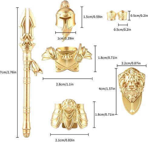 48 PCS Medieval Weapons Pack for Mini Stormwind Soldiers Knights Figures Ancient Kingdom Military Soldier Castle Armory Building Block Accessories in Saudi Arabia