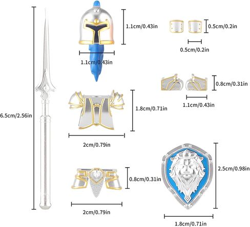 48 PCS Medieval Weapons Pack for Mini Stormwind Soldiers Knights Figures Ancient Kingdom Military Soldier Castle Armory Building Block Accessories in Saudi Arabia