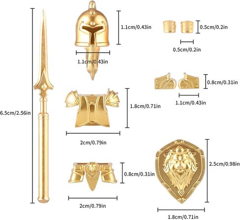48 PCS Medieval Weapons Pack for Mini Stormwind Soldiers Knights Figures Ancient Kingdom Military Soldier Castle Armory Building Block Accessories in Saudi Arabia