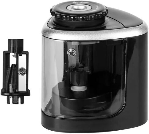 Electric Pencil Sharpener, Quick Pencil Sharpener, Suitable for School,Office,Home (Black-No Batteries) in Saudi Arabia