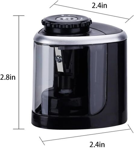 Electric Pencil Sharpener, Quick Pencil Sharpener, Suitable for School,Office,Home (Black-No Batteries) in Saudi Arabia
