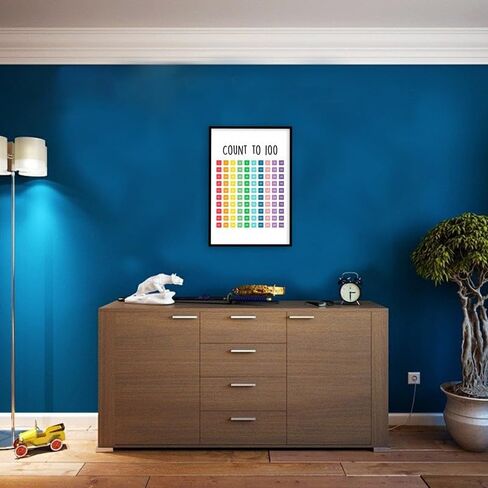Count To 100 Poster - Colorful Educational Poster For Classroom - 12 x 18 Inch Premium Gloss Poster - Decorative Poster For Classroom Dorms Office And Home - Made in USA - FHJP098 in Saudi Arabia