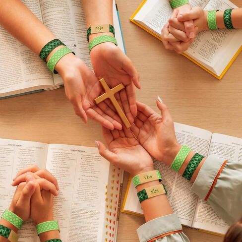 50 Pcs the Lord Is My Shepherd Vbs 2026 Wristbands Bracelets the Lord Is My Shepherd Christian Gift Bulk Gospel Wristbands for Vbs Events Activities Church Party Gifts in Kuwait