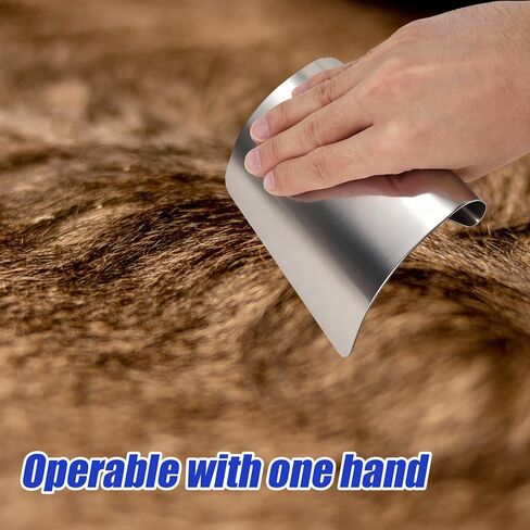 2pcs Fleshing Knife for Hides, Stainless Steel Rounded Corner Animal Skin Scraper Taxidermy Leather Making Tool Kit for Fur Impurity Oil Removal in Saudi Arabia