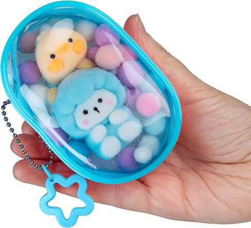 ORB Tabalicious Gacha Pouch TABA Squishy Keychain Charms - الأغنام والبط Gachapon TABA Squishies مع الحقيبة - ألعاب كرة الضغط الناعمة واللزجة TABA Fidget للأطفال وحقائب الظهر والمفاتيح والمزيد in Kuwait