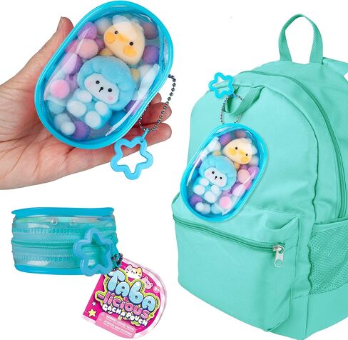 ORB Tabalicious Gacha Pouch TABA Squishy Keychain Charms - الأغنام والبط Gachapon TABA Squishies مع الحقيبة - ألعاب كرة الضغط الناعمة واللزجة TABA Fidget للأطفال وحقائب الظهر والمفاتيح والمزيد in Kuwait