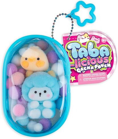 ORB Tabalicious Gacha Pouch TABA Squishy Keychain Charms - الأغنام والبط Gachapon TABA Squishies مع الحقيبة - ألعاب كرة الضغط الناعمة واللزجة TABA Fidget للأطفال وحقائب الظهر والمفاتيح والمزيد in Kuwait