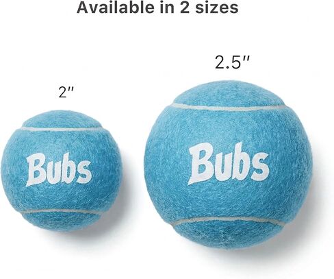 BubS Premium Durable Squeaker Balls for Dogs & Cats 3-Pack (2 inch) – Tennis Ball Style, Bouncy, Interactive, Safe & Long Lasting Fetch Pet Toys for Endless Fun (Small) in Saudi Arabia