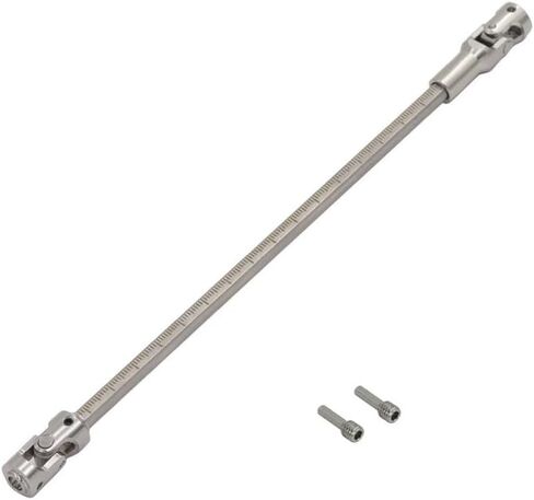 عمود محرك مشترك عالمي من الفولاذ المقاوم للصدأ DIY عمود محرك طول القطع لـ 1/10 LCG RC الزاحف روبوت SCX10 I II III TRX4 Capra(D) in Saudi Arabia